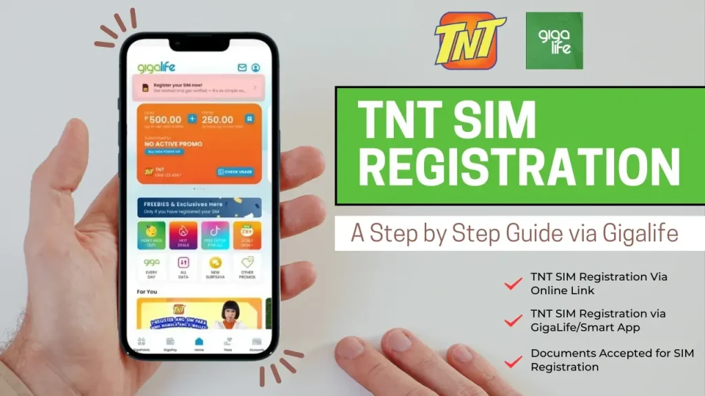 TNT SIM Registration GigaLife