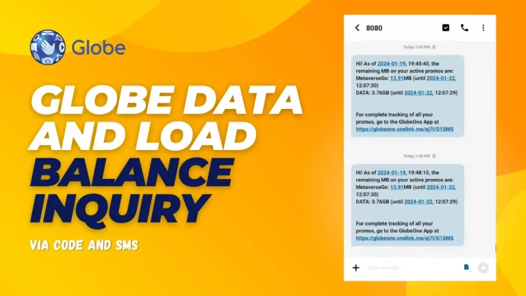 Check Globe Load and Data Balance