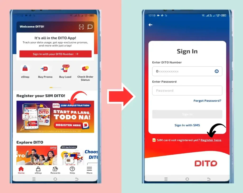 DITO SIM Registration App