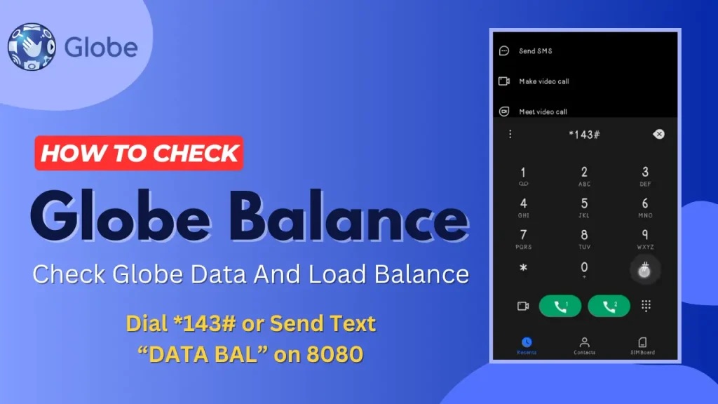 Globe Load and Data Balance Inquiry