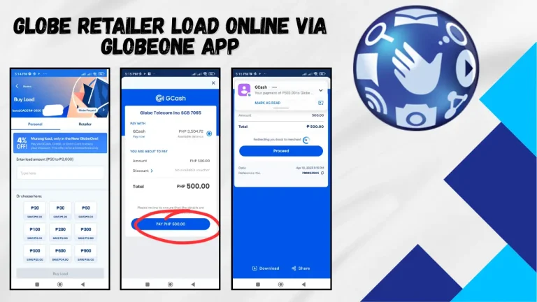 Globe Retailer Load Wallet Using GCash